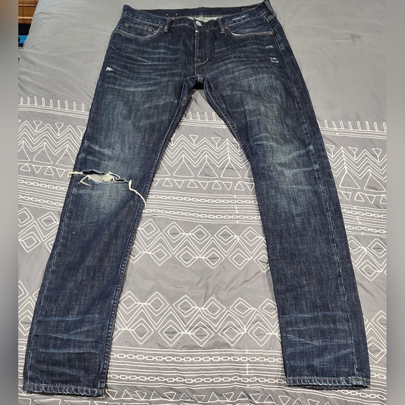 All Saints Kanaba Pistol Men's Distressed Slim Fit Jeans Size 32 - Picture 10 of 10